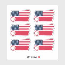 USA Baseball Stickers Aufkleber