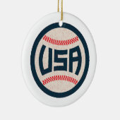 USA Baseball Team Keramik Ornament (Rechts)