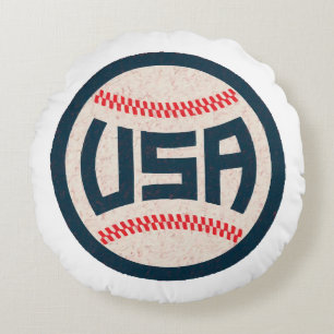 USA Baseball Team Rundes Kissen