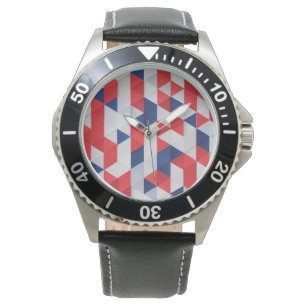 USA Bauhaus Geometrie Art Armbanduhr
