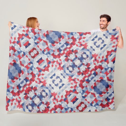 USA Bauhaus Geometrie Art Fleecedecke (Beispiel)