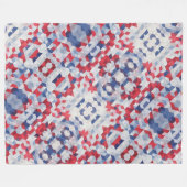 USA Bauhaus Geometrie Art Fleecedecke (Vorderseite (Horizontal))