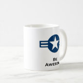 USA Be Awsome blue Kaffeetasse (VorderseiteRechts)