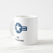 USA Be Awsome blue Kaffeetasse (Vorderseite Links)