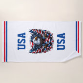 USA Beach Tower Strandtuch (Vorderseite)