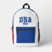 USA BEDRUCKTER RUCKSACK (Vorderseite)