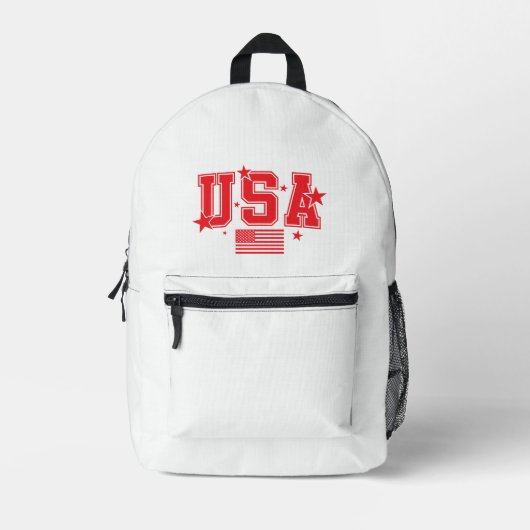 USA BEDRUCKTER RUCKSACK (Vorderseite)