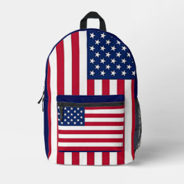 USA BEDRUCKTER RUCKSACK
