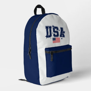 USA BEDRUCKTER RUCKSACK