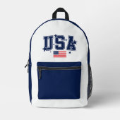 USA BEDRUCKTER RUCKSACK (Vorderseite)