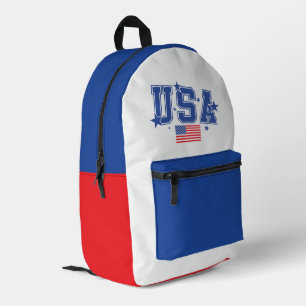 USA BEDRUCKTER RUCKSACK