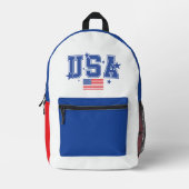 USA BEDRUCKTER RUCKSACK (Vorderseite)