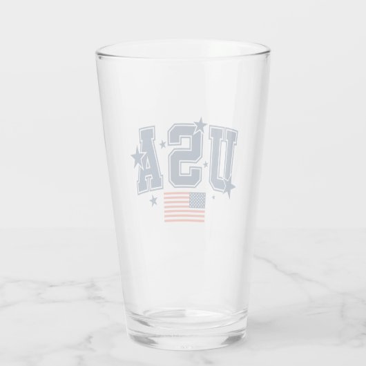 USA Beer Glas (Rückseite)