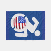 USA behindert Fleecedecke (Vorderseite (Horizontal))