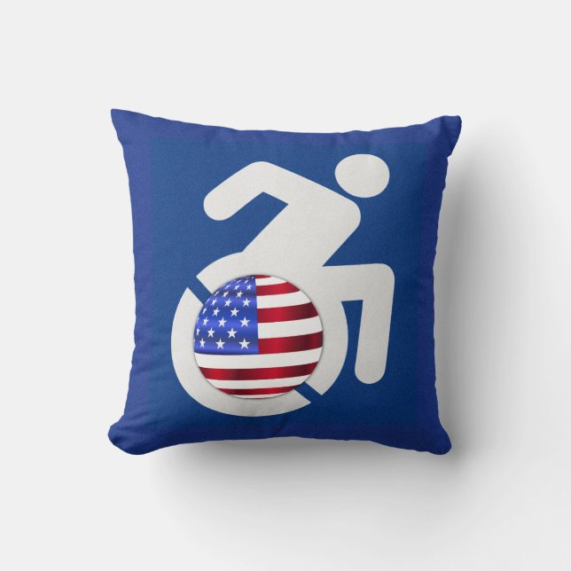 USA behindert Kissen (Vorderseite)