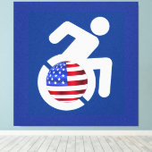 USA behindert Leinwanddruck (Insitu (Holzboden))