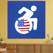 USA behindert Leinwanddruck (Insitu (Wohnzimmer))