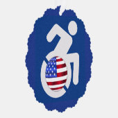 USA behindert Ornament Karte (Rechts)