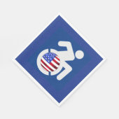 USA behindert Serviette (Ecke)