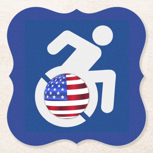 USA behindert Untersetzer (Vorderseite)