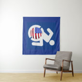 USA behindert Wandteppich (Beispiel (Horizontal))