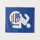 USA behindert Wandteppich (Vorderseite (Horizontal))