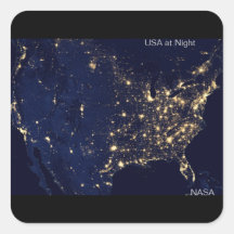 USA bei Nacht, NASA-Image