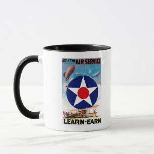 USA - Beitreten dem Luftdienst Lernen-Verdienen Tasse
