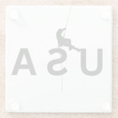 USA Bergsteigen Glasuntersetzer (Rückseite)