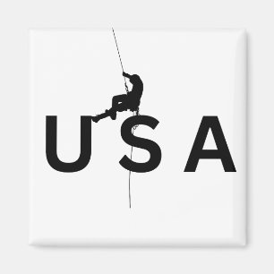 USA Bergsteigen Magnet