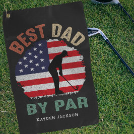 USA Bester Vater nach Par Vaters Day Gift Golfhandtuch