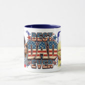 USA-Bester Vater überhaupt trendiges Design Tasse (Zentrum)