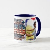 USA-Bester Vater überhaupt trendiges Design Tasse (VorderseiteRechts)
