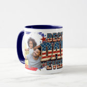 USA-Bester Vater überhaupt trendiges Design Tasse (Vorderseite Links)