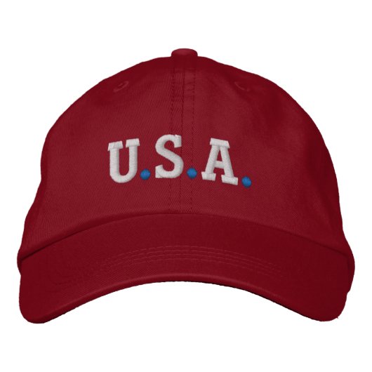 USA BESTICKTE BASEBALLKAPPE (Vorderseite)