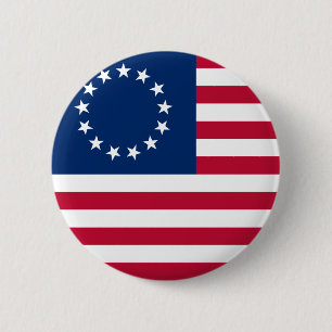 usa betsy ross flag button