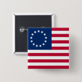usa betsy ross flagge button (Vorne & Hinten)