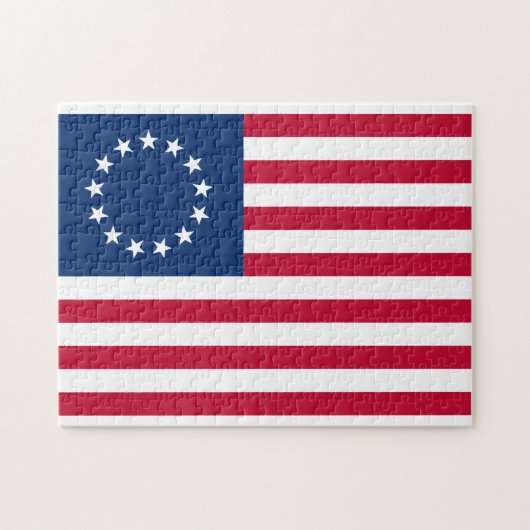 usa betsy ross flagge puzzle (Horizontal)