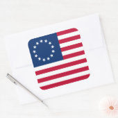 usa betsy ross flagge quadratischer aufkleber (Umschlag)