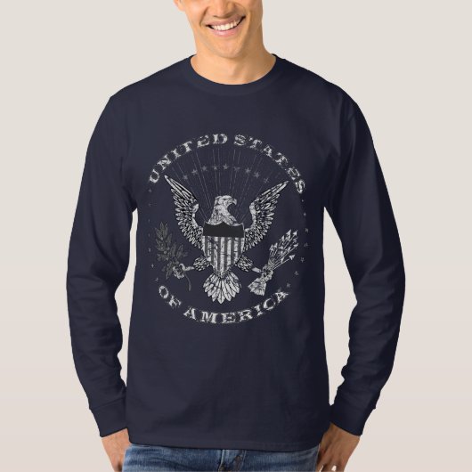 USA beunruhigte T - Shirt (Vorderseite)