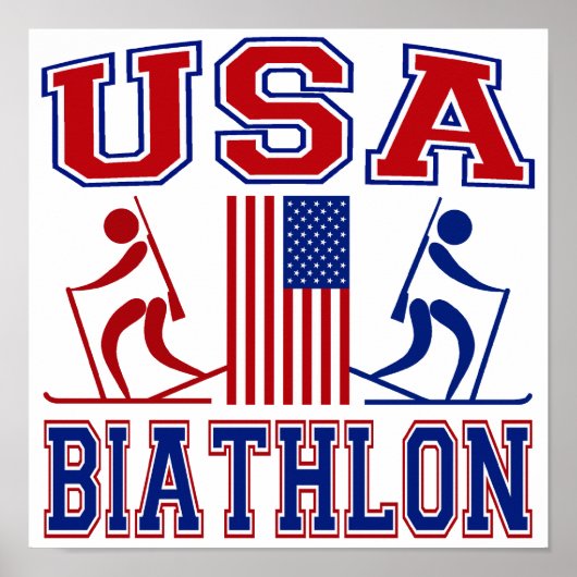 USA Biathlon Poster (Vorne)