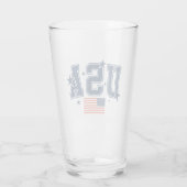 USA Bier Glas (Rückseite)