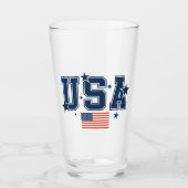 USA Bier Glas (Vorderseite)