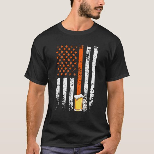 Usa Bier Vatertag Männer Biertrinker 2 T-Shirt (Vorderseite)