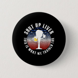 USA Biertrinkteam Lustiger Tag Amerikanisches Gesc Button