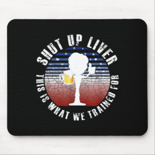 USA Biertrinkteam Lustiger Tag Amerikanisches Gesc Mousepad