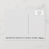 USA, Big Sable Point Leuchtturm, Michigan Postkarte (Rückseite)