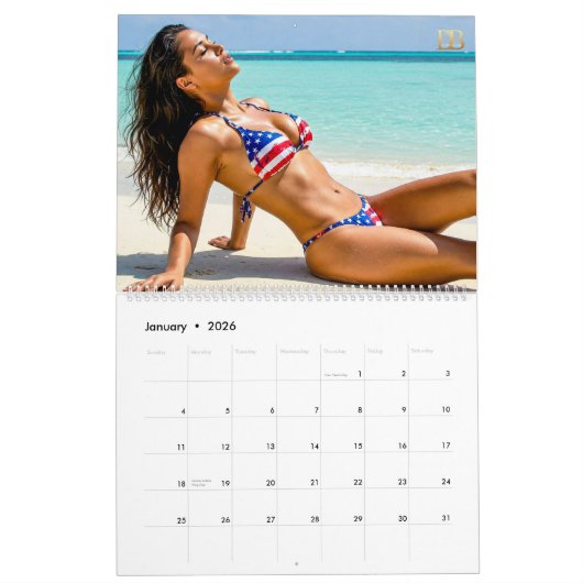 USA - Bikini-Kalender 1 Kalender (Jan 2026)