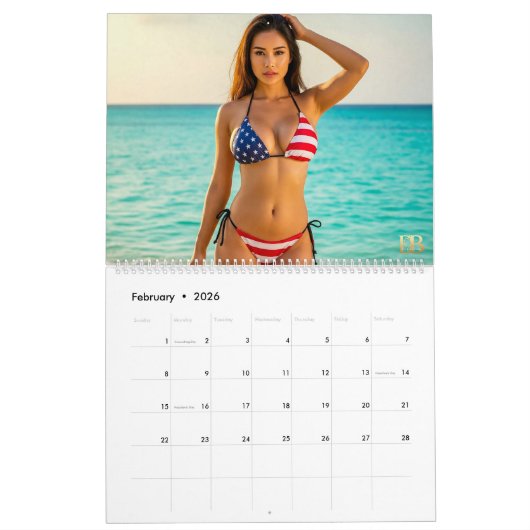 USA - Bikini-Kalender 2 Kalender (Feb 2026)