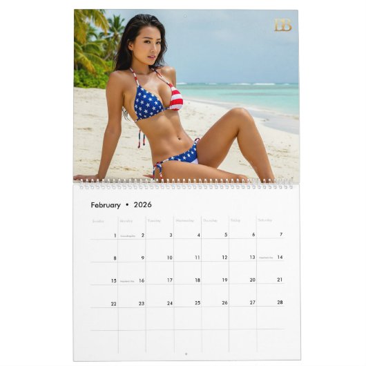 USA - Bikini-Kalender 3 Kalender (Feb 2026)